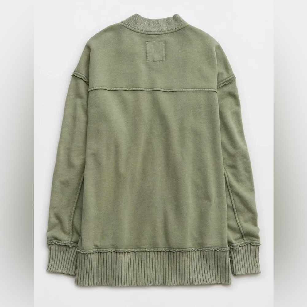 NWT Aerie Sage Green Cardigan Sweater - Picture 4 of 6